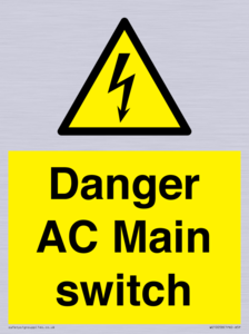 Danger AC Main switch 